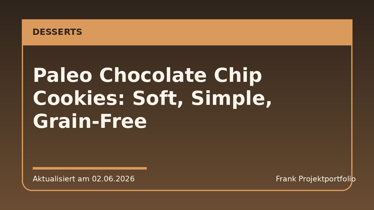 Paleo Chocolate Chip Cookies: Soft, Simple, Grain-Free